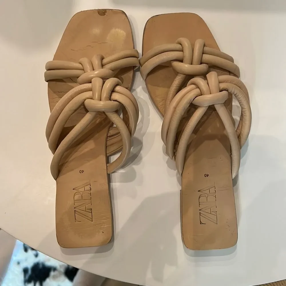 Zara Knotted Sandals- eu size 40